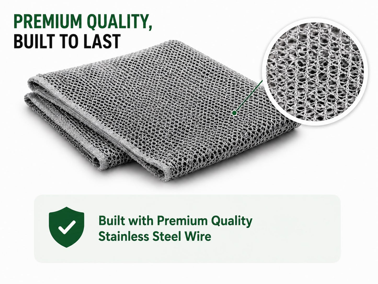 Premium Stainless Steel Wire Cleaning Cloth