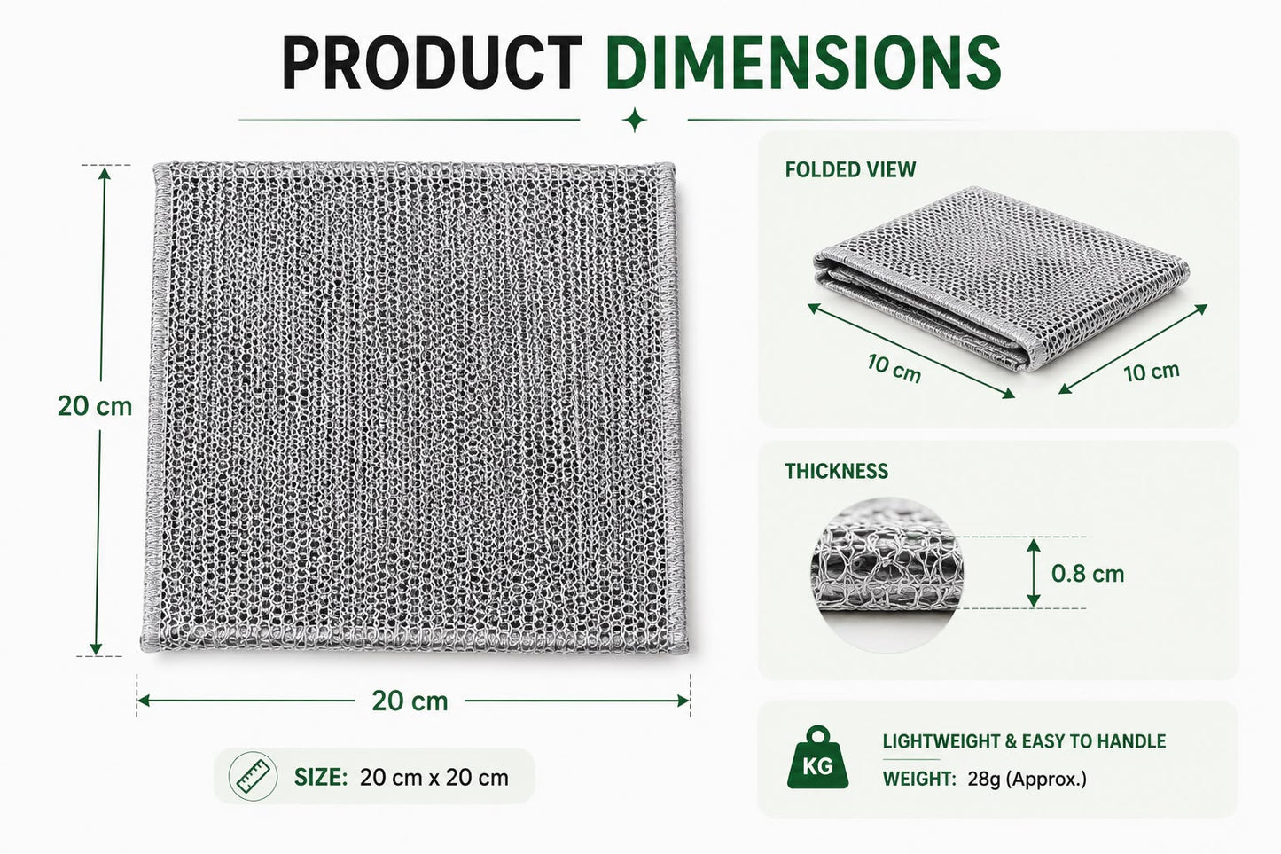 Premium Stainless Steel Wire Cleaning Cloth