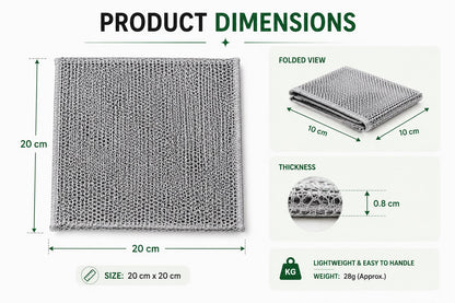Premium Stainless Steel Wire Cleaning Cloth
